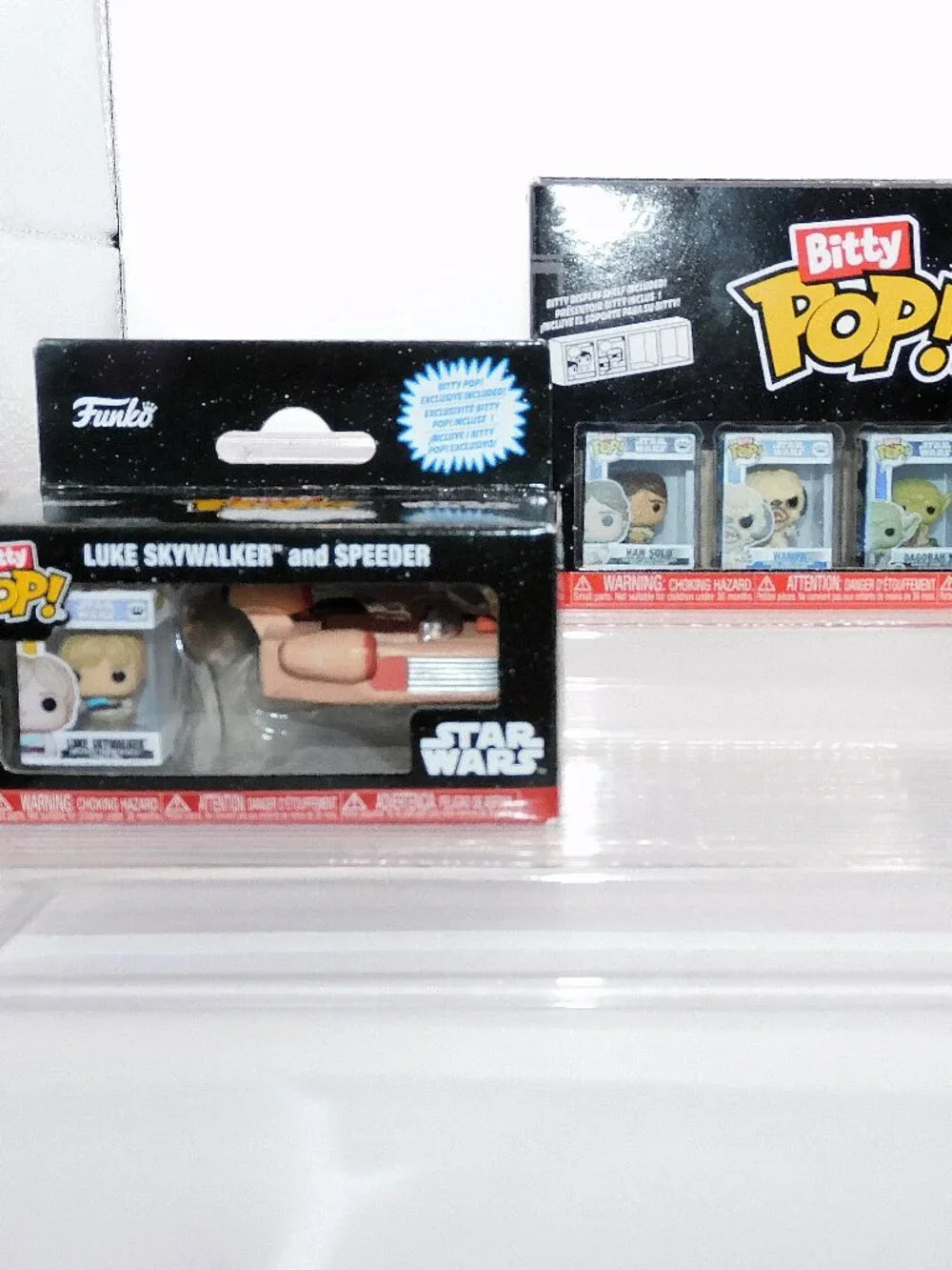 Funko Bitty Pop Star Wars 6 Piece Luke Skywalker Han Solo Princess Leia Yoda NEW